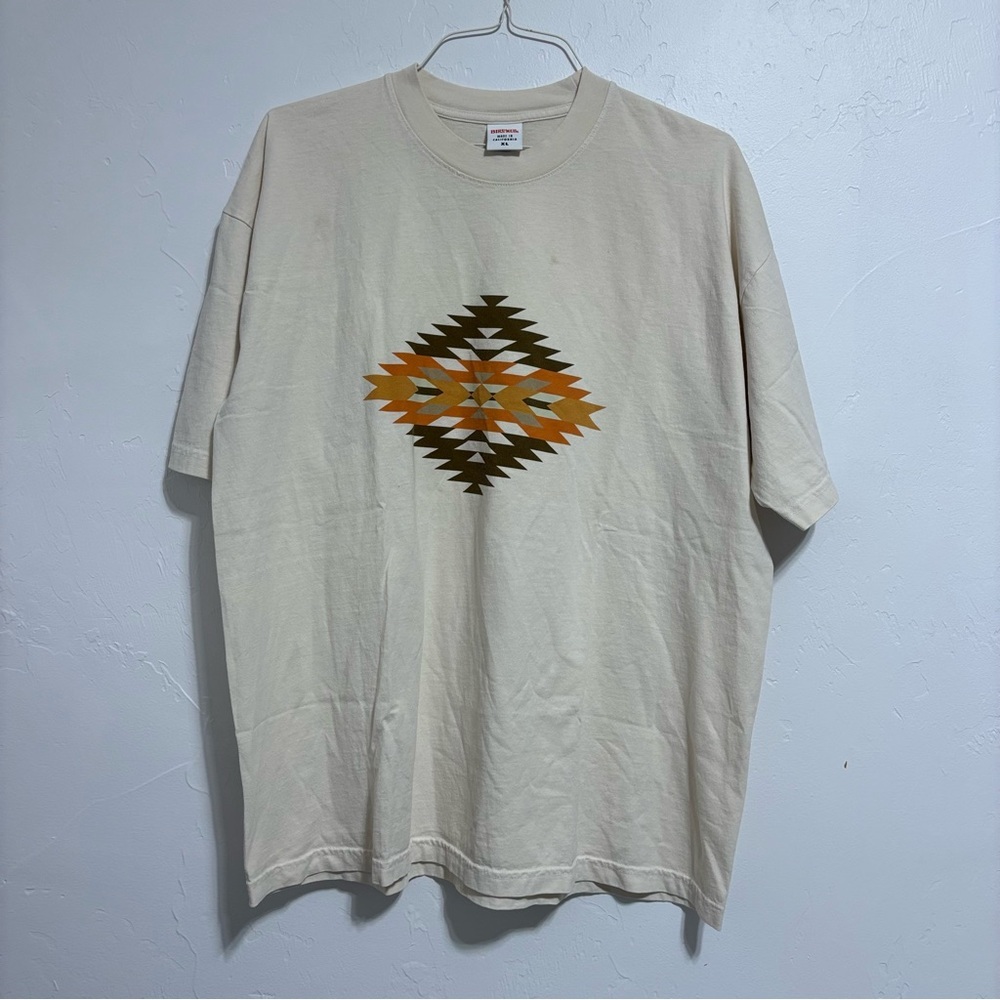 Birdwell Men's XL Southwestern T Shirt Short Sleeve Aztec Pendleton 100% Cotton